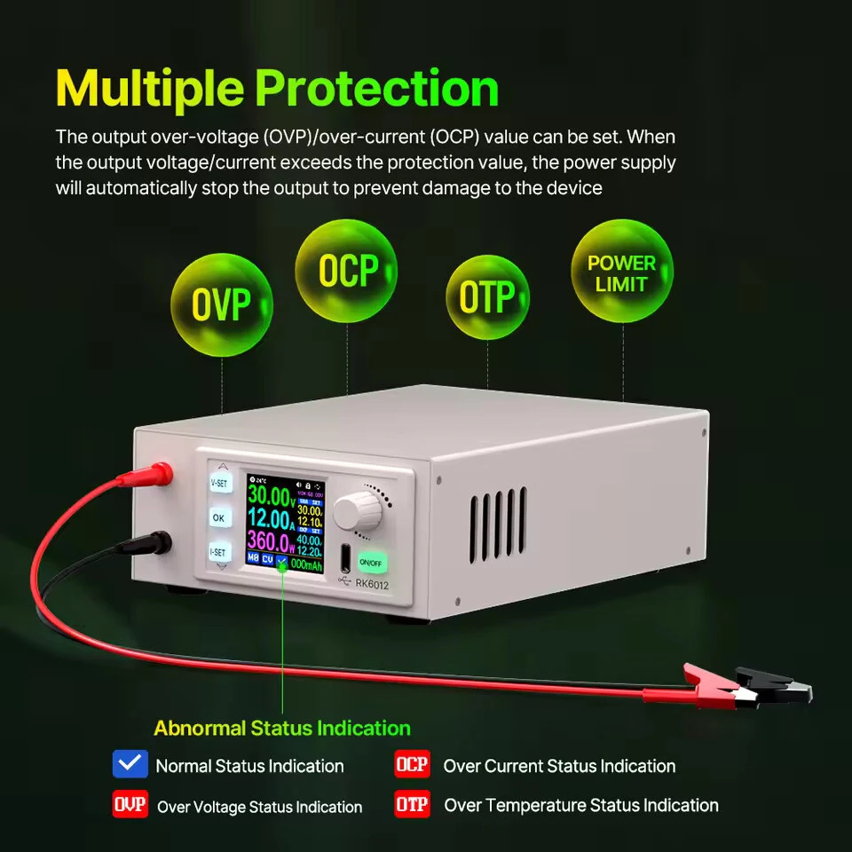 RIDEN RD RK6012-C 360W 60V 12A 4-digit AC to DC Power Supply Battery Charging DC Regulated Power Supply Adjustable Digital Control Constant Voltage Current Meter — view 3