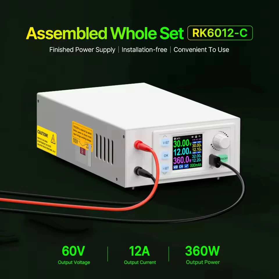 RIDEN RD RK6012-C 360W 60V 12A 4-digit AC to DC Power Supply Battery Charging DC Regulated Power Supply Adjustable Digital Control Constant Voltage Current Meter — view 5