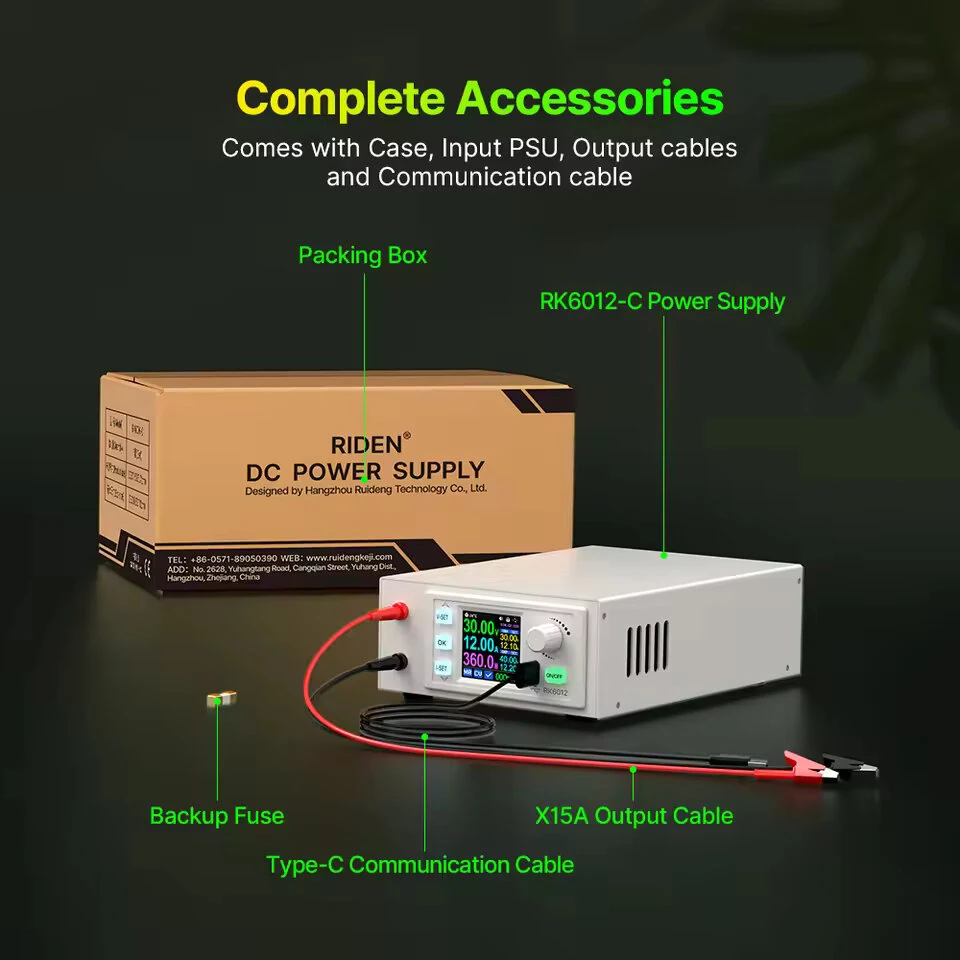 RIDEN RD RK6012-C 360W 60V 12A 4-digit AC to DC Power Supply Battery Charging DC Regulated Power Supply Adjustable Digital Control Constant Voltage Current Meter — view 7