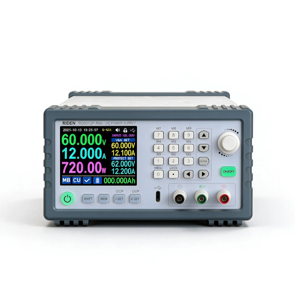 RIDEN RD6012P-Max 720W 60V 12A Completed Set 5 Digit AC to DC Laptop Mobile Phone Repair Regulated Power Supply