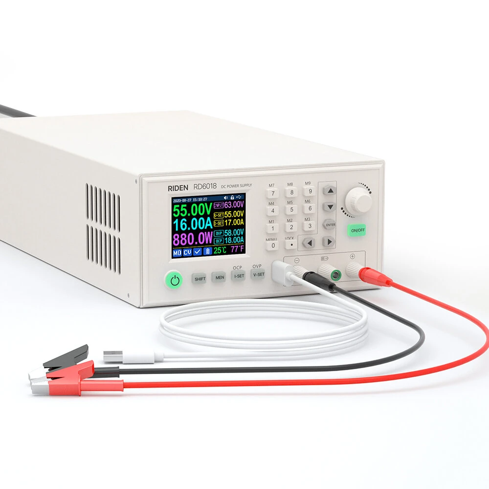 RIDEN RD6018 1080W Assembled Set 60V 18A USB AC to DC Adjustable Step Down Voltage Lab Bench Power Supply Buck Converter