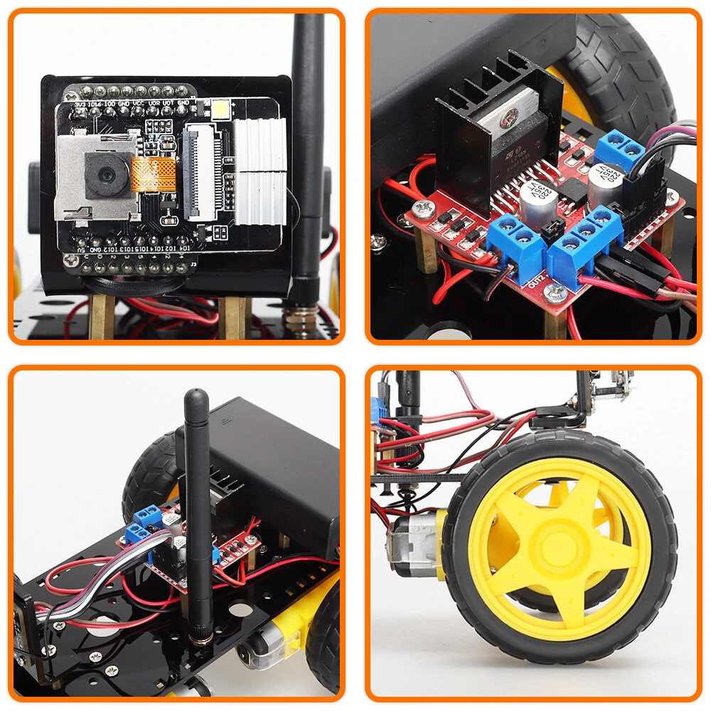 Robot Starter Kit For Arduino Programming with ESP32 Camera and Codes Learning Develop Skill Basic Version — view 8
