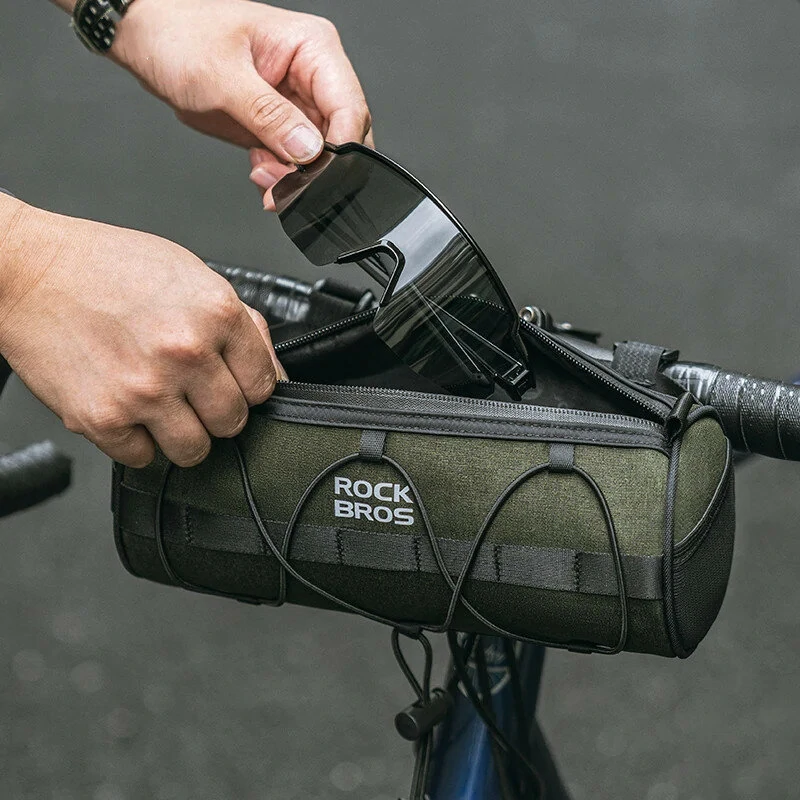 ROCKBROS 2L Large Capacity Bike Bag 100% Polyester Design Waterproof Universal Fit Cycling Travel Package for MTB Road Bicycle — view 7