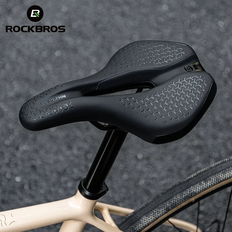 ROCKBROS Bicycle Saddle MTB Road Bike Soft Comfortable Competition Riding Hollow Seat Cushion Cycling Accessories — view 6