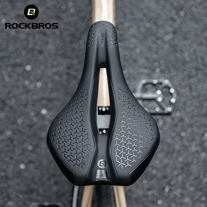 ROCKBROS Bicycle Saddle MTB Road Bike Soft Comfortable Competition Riding Hollow Seat Cushion Cycling Accessories — view 7
