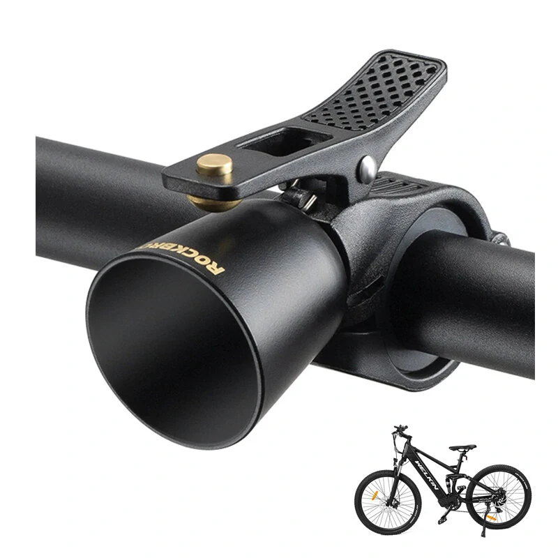 ROCKBROS Bike Bell 100db Copper Alloy Security Alert Waterproof Ring Easy Installation Crisp Bell for MTB Road Bicycle Cycling — ROCKBROS