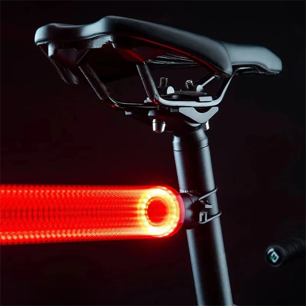 ROCKBROS BL-S1 Smart Brake Sensor Bicycle Taillight 400 mAH Type-C Charging IPX7 Waterproof Aluminum Bike Rear Light for Night Road Warning Riding — view 8