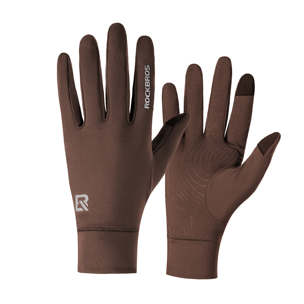 ROCKBROS Cycling Gloves for Men Women Touch screen Warmer Non-slip Full Finger Windproof Riding Glove for Outdoor Sports Spring Autumn — view 10