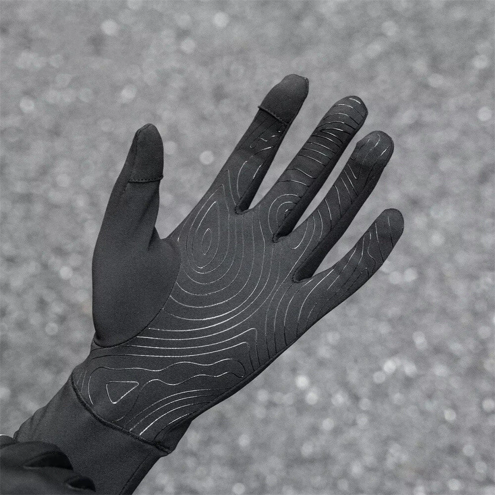 ROCKBROS Cycling Gloves for Men Women Touch screen Warmer Non-slip Full Finger Windproof Riding Glove for Outdoor Sports Spring Autumn — view 4