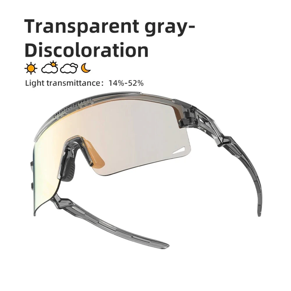 ROCKBROS﻿ Cycling Goggles Photochromic Anti-Fog Ultralight UV Protection Biking Glasses MTB Road Outdoor Sports Sunglasses — view 10