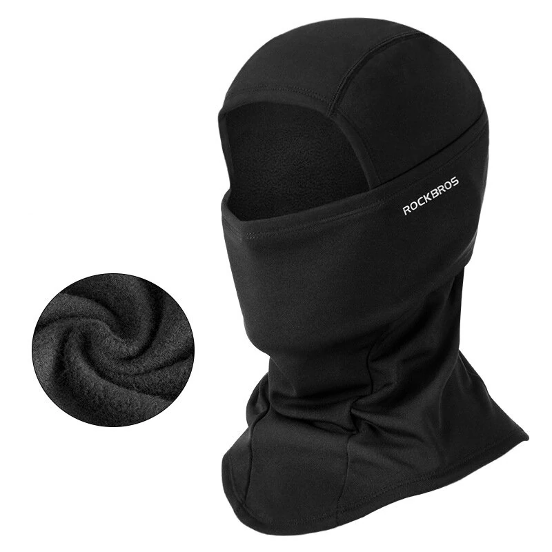 ROCKBROS Full Face Mask Warm Winter Scarf Balaclava Helmet Liner Fishing Skiing Hiking Bike Mask Windproof Breathable Headgear — ROCKBROS