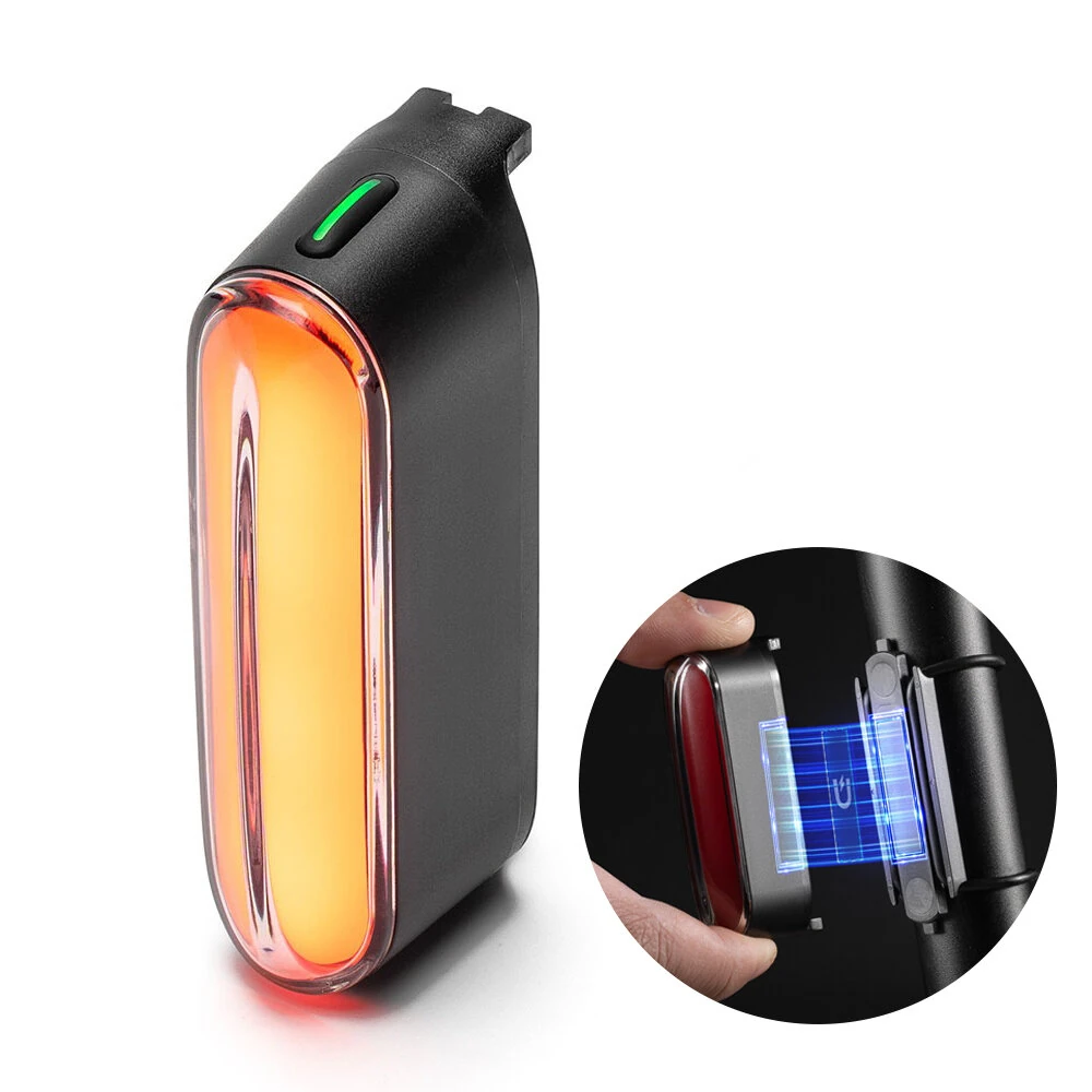ROCKBROS Magnetic Bicycle Taillight Smart Brake Light 7 Lighting Modes IPX6 Waterproof USB Rechargeable LED Bicycle Rear Light for Night Riding — view 2
