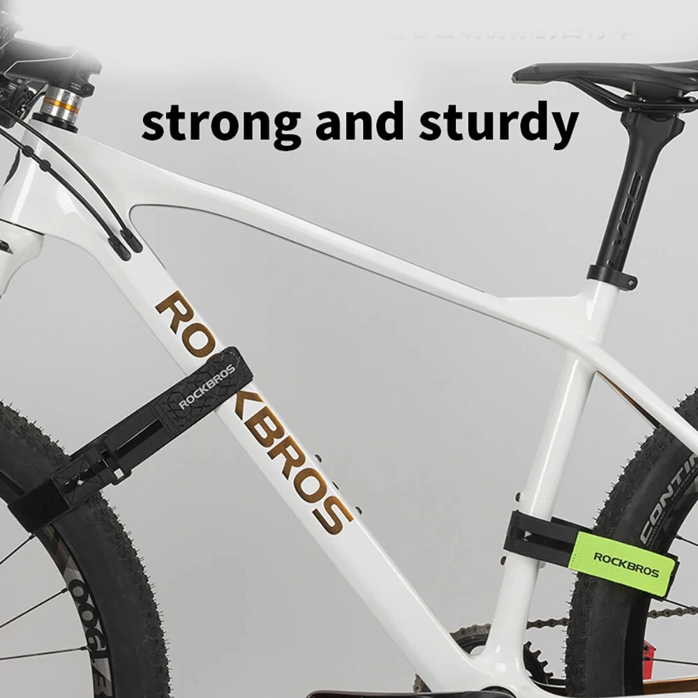 ROCKBROS Multi-Use Adjustable Bicycle Bundle Belt Portable Hook Loop Anti-Slip Outdoor Bundle Luggage Storage Bike Tire Fastening Strap — view 4