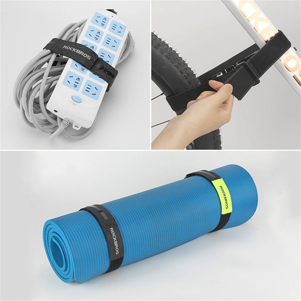 ROCKBROS Multi-Use Adjustable Bicycle Bundle Belt Portable Hook Loop Anti-Slip Outdoor Bundle Luggage Storage Bike Tire Fastening Strap — view 7