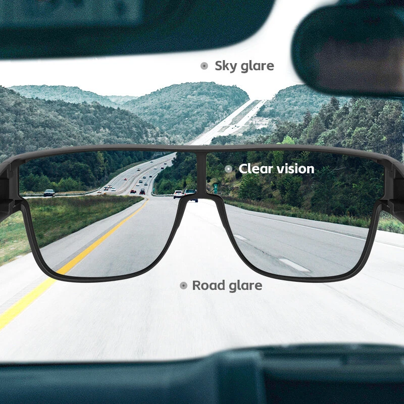 ROCKBROS Polarized Cycling Glasses Set Myopia Anti-glare HD Lightweight UV Protection Sports Sunglasses Bicycle Goggles for Outdoor Travel Fishing Driving Riding — view 3