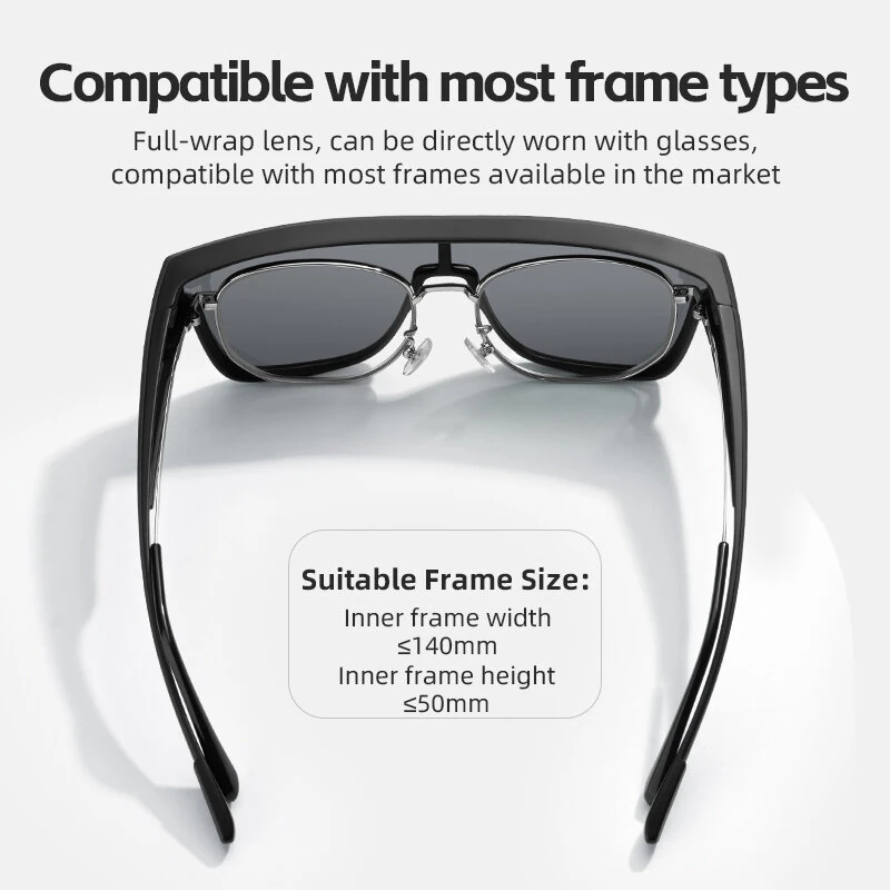 ROCKBROS Polarized Cycling Glasses Set Myopia Anti-glare HD Lightweight UV Protection Sports Sunglasses Bicycle Goggles for Outdoor Travel Fishing Driving Riding — view 5