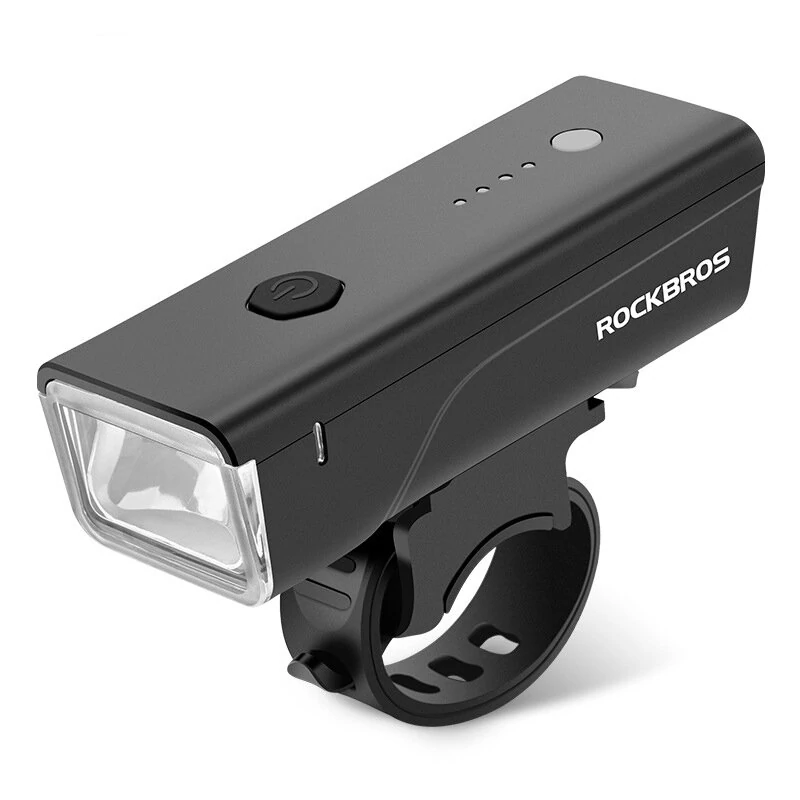 ROCKBROS Smart Light Senor Bike Headlight 260Lm Bright LED 1500mAh Battery Type-C Fast Charging Anti-glare Bicycle Light Flashlight for Cycling — ROCKBROS