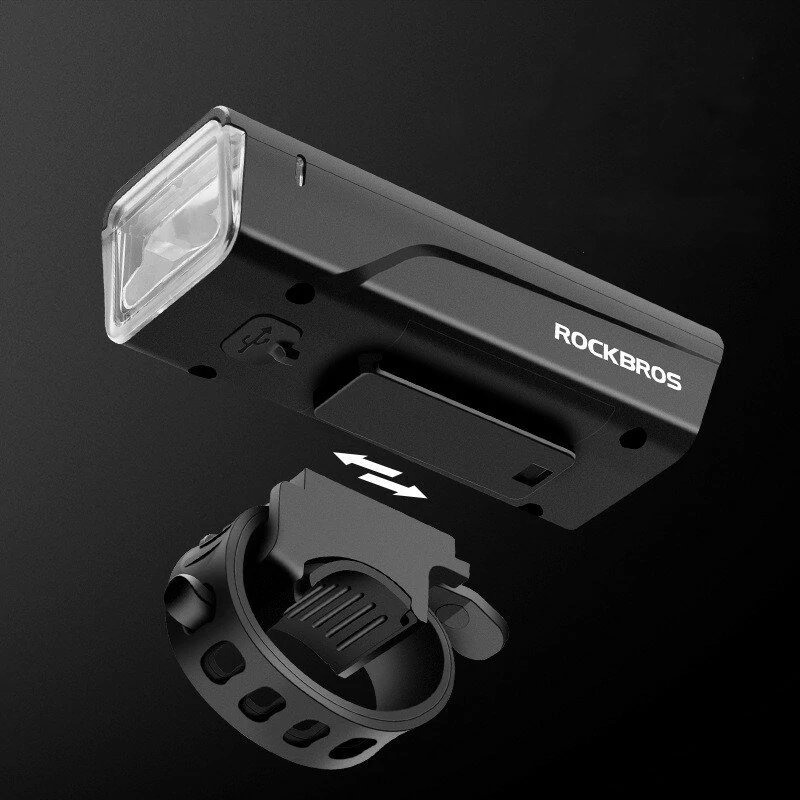 ROCKBROS Smart Light Senor Bike Headlight 260Lm Bright LED 1500mAh Battery Type-C Fast Charging Anti-glare Bicycle Light Flashlight for Cycling — view 8