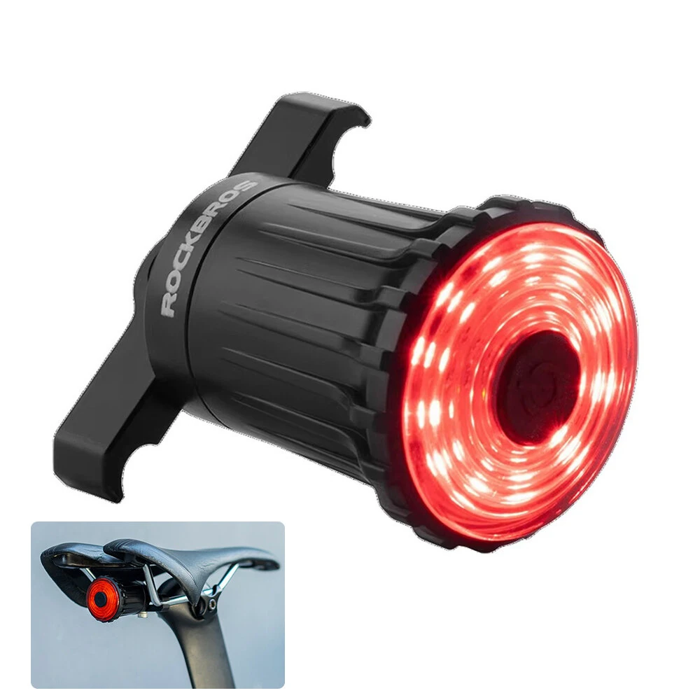 ROCKBROS WR05 100LM Smart Smart Brake Bicycle Taillight 7 Lighting Modes USB Charging 500mAH Bike Rear Light for Outdoor Night Warning Safe Cycling — view 11