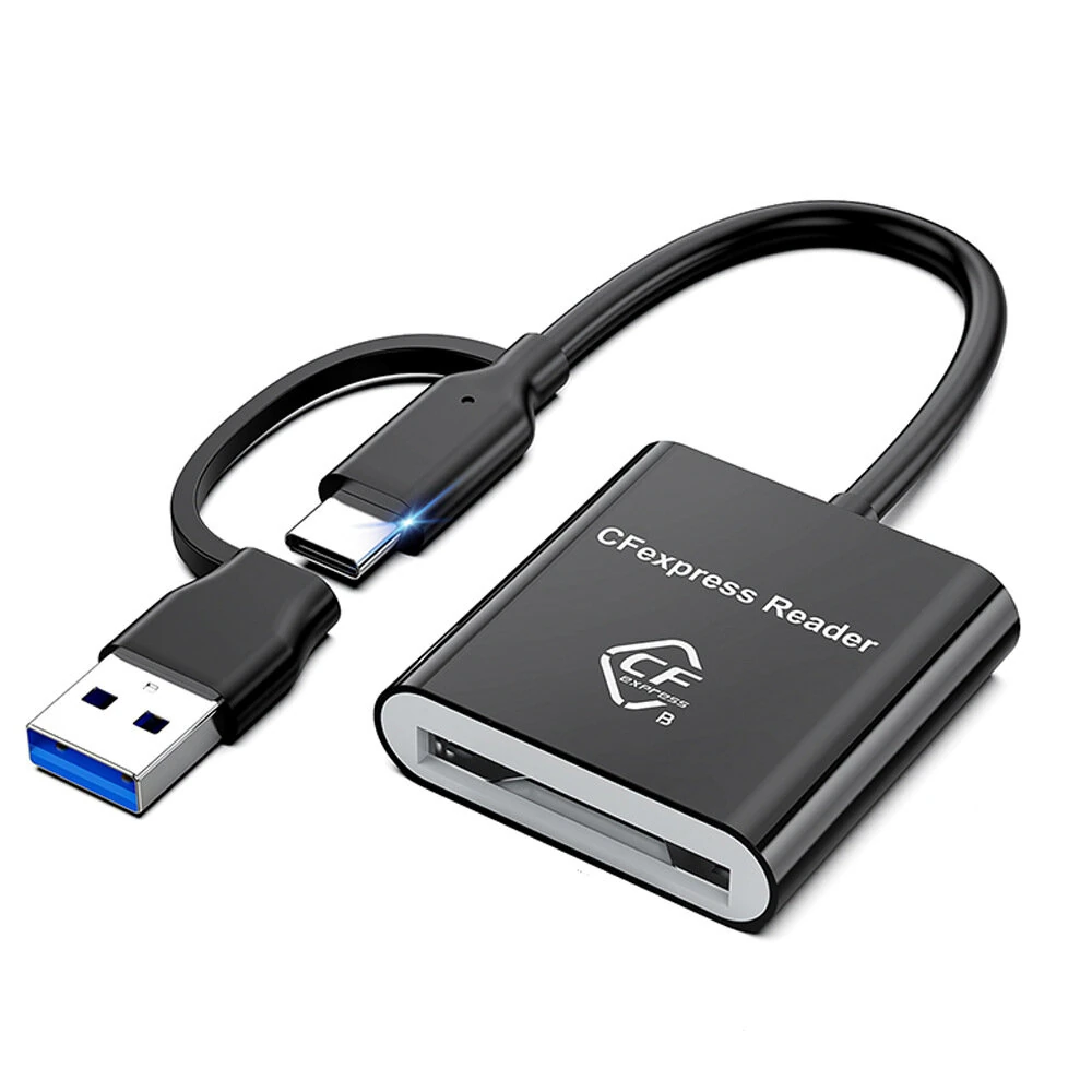 Rocketek CR396 CFexpress Card Reader USB 3.2 Gen2 10Gbps High Speed Supports Type A and B Card Readers for Phone Tablet Photography — view 2