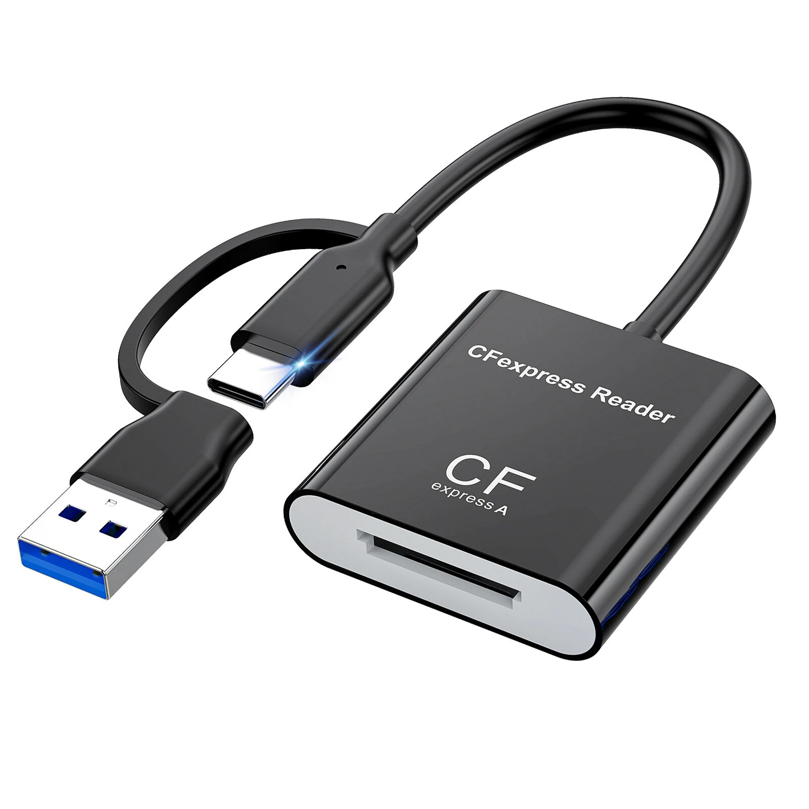 Rocketek CR396 CFexpress Card Reader USB 3.2 Gen2 10Gbps High Speed Supports Type A and B Card Readers for Phone Tablet Photography — view 3