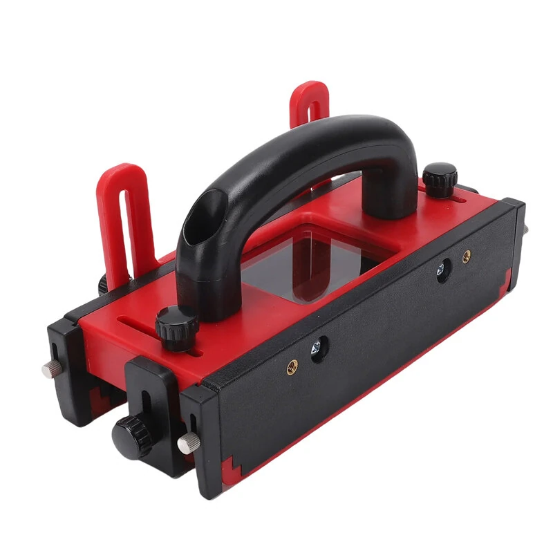 Router Table Push Block ABS Material Adjustable Design Non Slip Strips Transparent Window Safe Cutting Woodworking Tool for Band Saw Jointer Table Saw — view 7