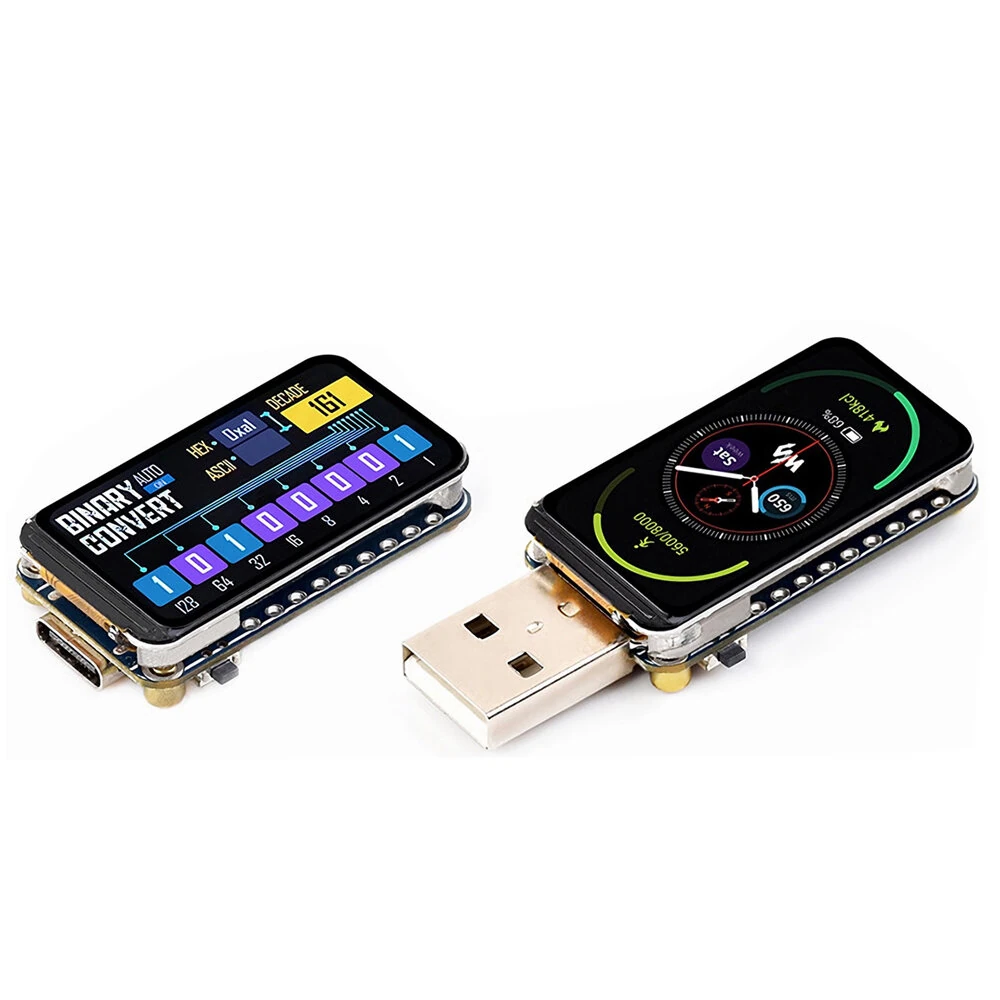 RP2350 1.47inch Display Development Board 172×320 262K Color Colorful RGB LED Dual-core & Dual-architecture Microcontroller — RP2350