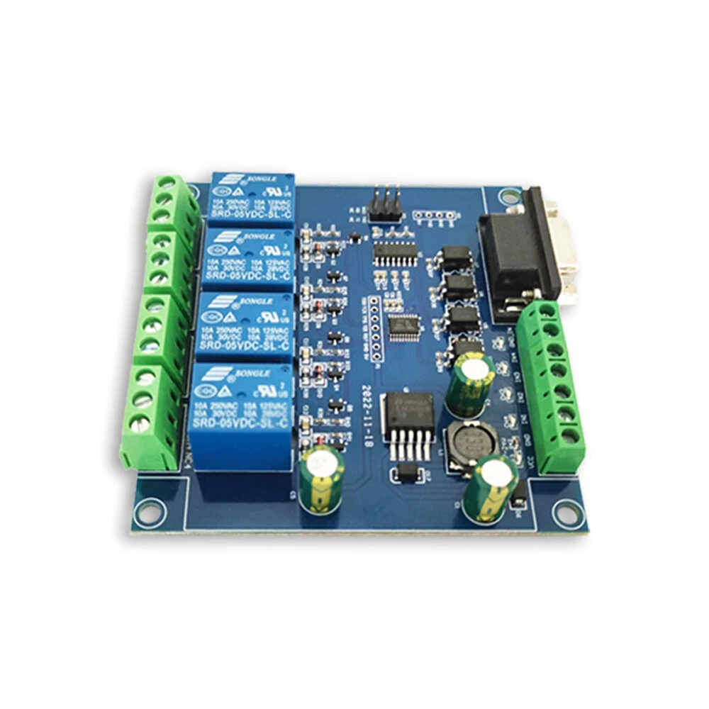 RTU RS232/TTL UART Modbus Rtu 4 Ch Relay Module Communication 4-Channel 7-24V Relay Module — view 3