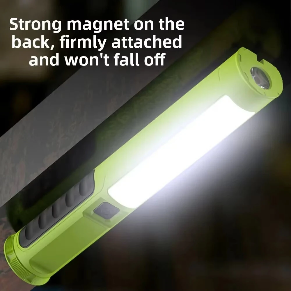 S09 Portable COB Foldable Work Light Magnetic Light Car Repair Light Red/Blue Warning Light Outdoor Emergency Inspection Lamp — view 4