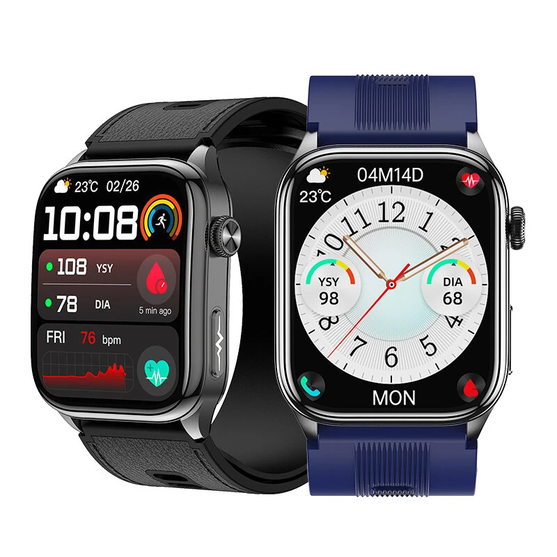 S101 2.06-inch AMOLED Display Air Pump Cuff Design ECG EDA Test NFC Function bluetooth Call Non-invasive Blood Glucose Body Compostion & BMI Measurement Emotion Fatigue Detection Heart Rate Blood Pressure Blood Oxygen Monitor Sleep Monitoring SOS Emergenc — Pricio