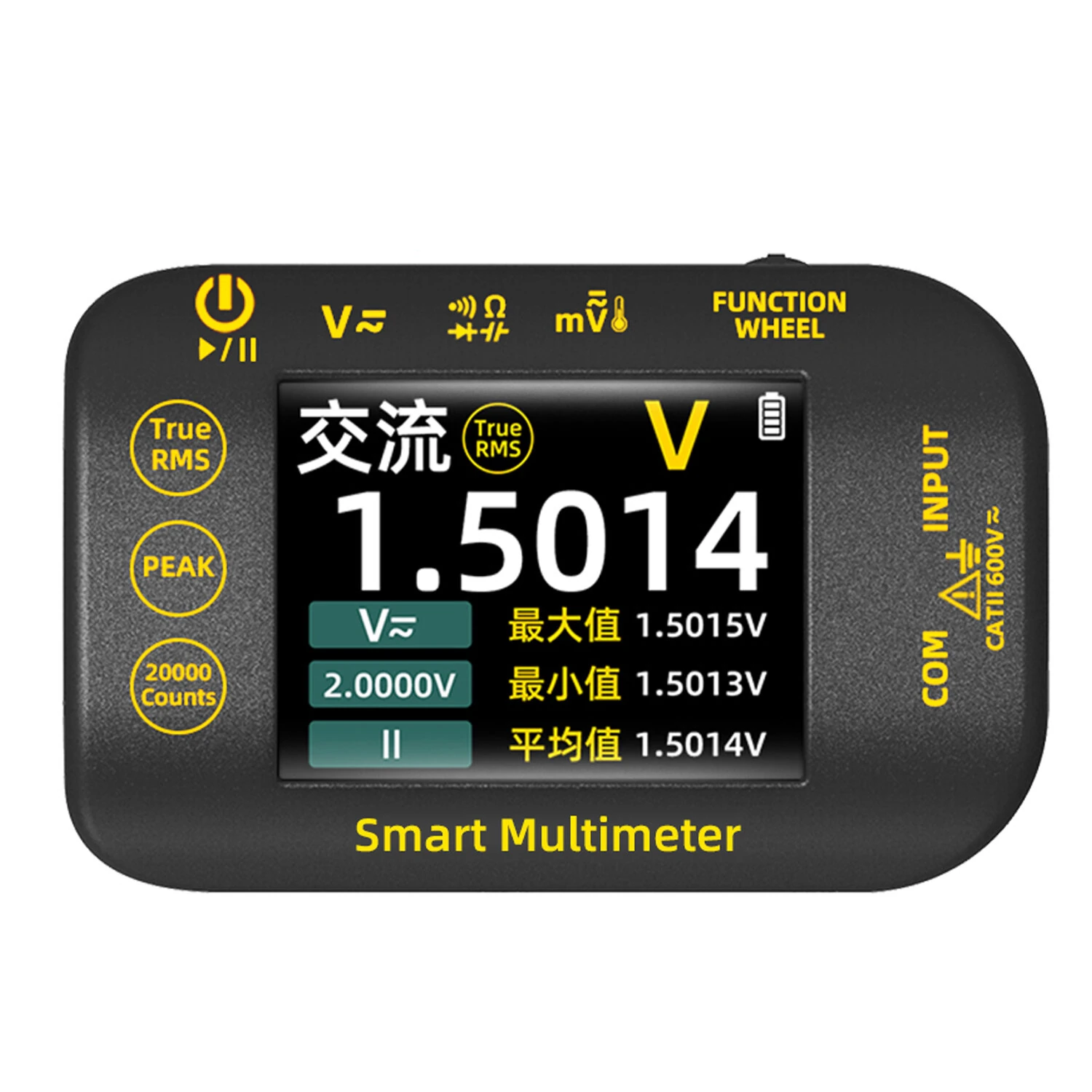 S40 High Precision Multimeter 2.8" TFT Color Screen 320 x 240 Pixels Measures DC Voltage up to 1000V AC Voltage up to 750V