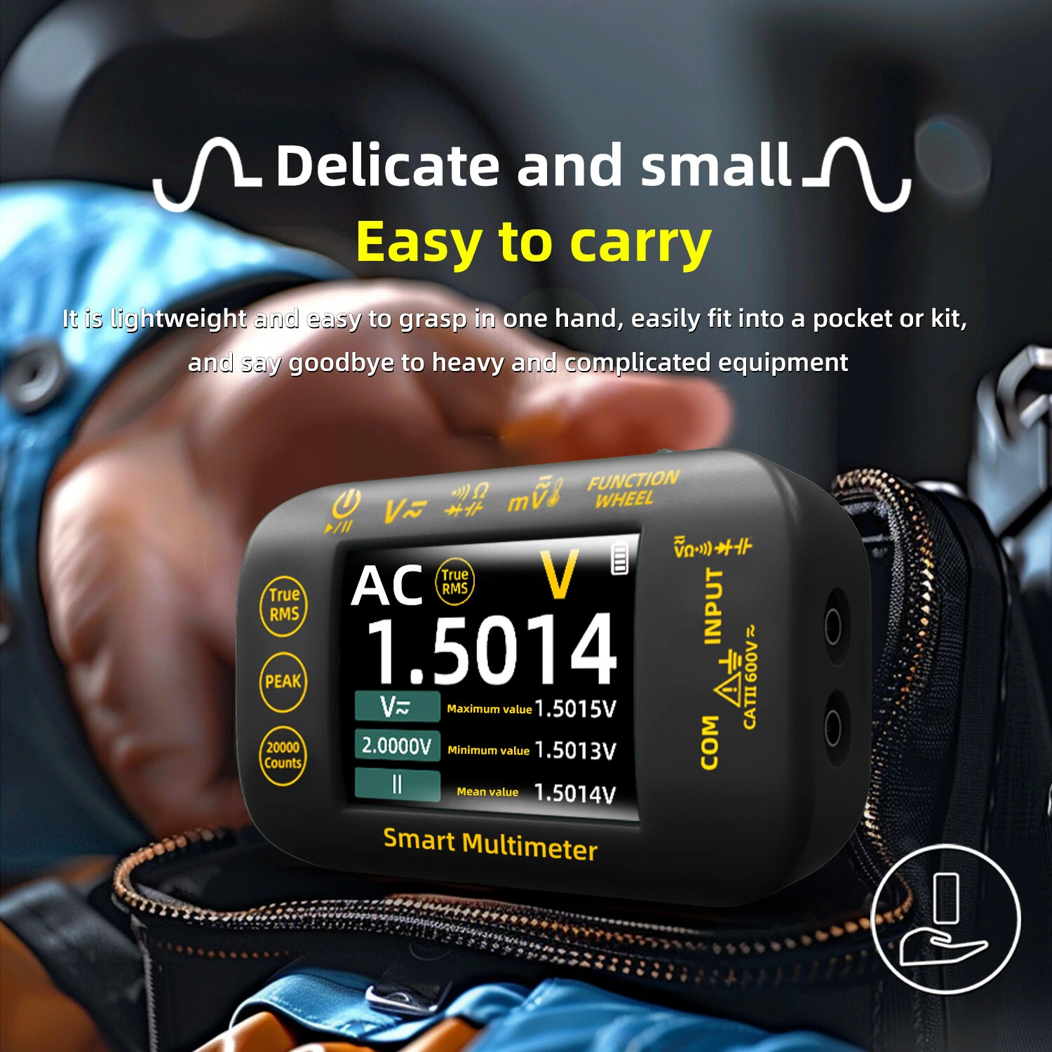 S40 High Precision Multimeter 2.8" TFT Color Screen 320 x 240 Pixels Measures DC Voltage up to 1000V AC Voltage up to 750V — view 4
