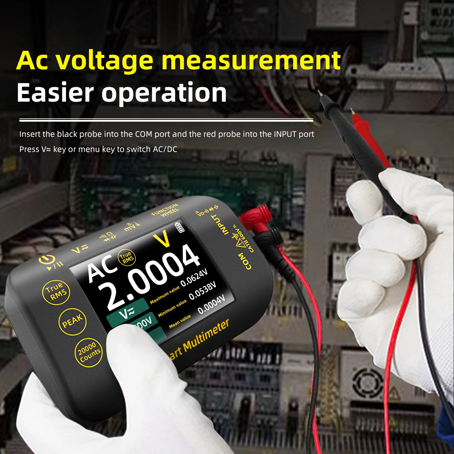 S40 High Precision Multimeter 2.8" TFT Color Screen 320 x 240 Pixels Measures DC Voltage up to 1000V AC Voltage up to 750V — view 5