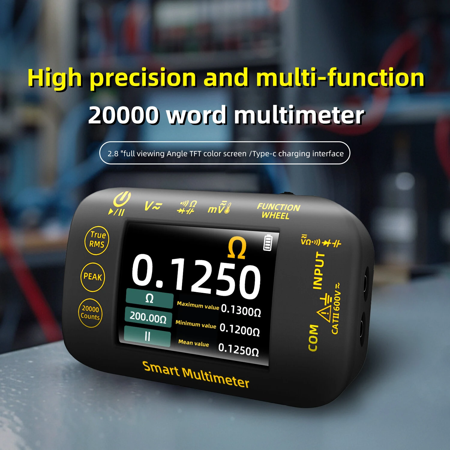 S40 High Precision Multimeter 2.8" TFT Color Screen 320 x 240 Pixels Measures DC Voltage up to 1000V AC Voltage up to 750V — view 7