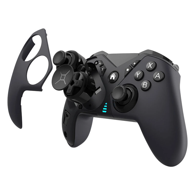 S900 Tri-mode Switch2 Gaming Controller with Linear Trigger D-Pad Swap Turbo Back Buttons 6-Axis Gyro Vibration for Nintendo Switch PC
