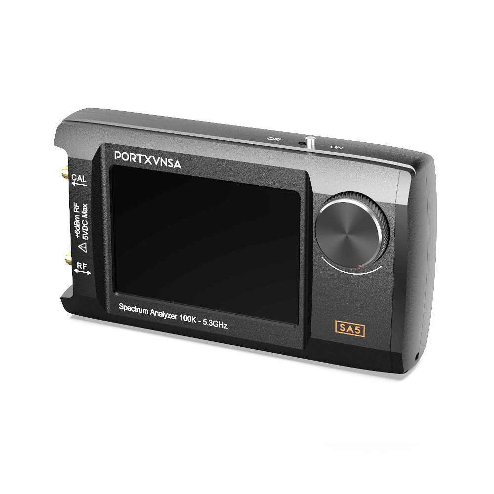 SA5 PORTXVNSA 4 inch IPS LCD Multi-function Handheld Spectrum Analyzer 100k-5.3GHz Signal Generator Spectrum Analysis Measuring — view 4