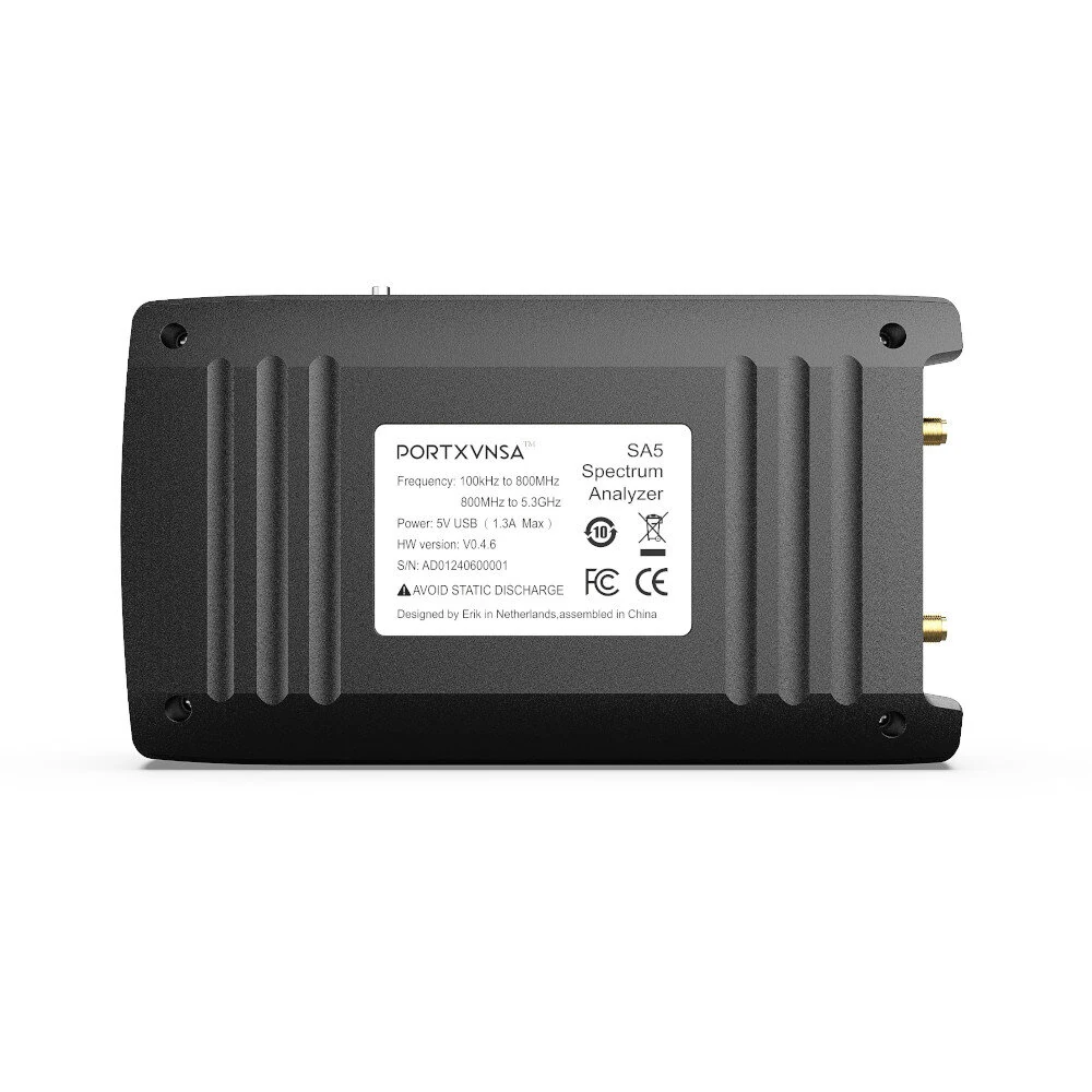 SA5 PORTXVNSA 4 inch IPS LCD Multi-function Handheld Spectrum Analyzer 100k-5.3GHz Signal Generator Spectrum Analysis Measuring — view 8