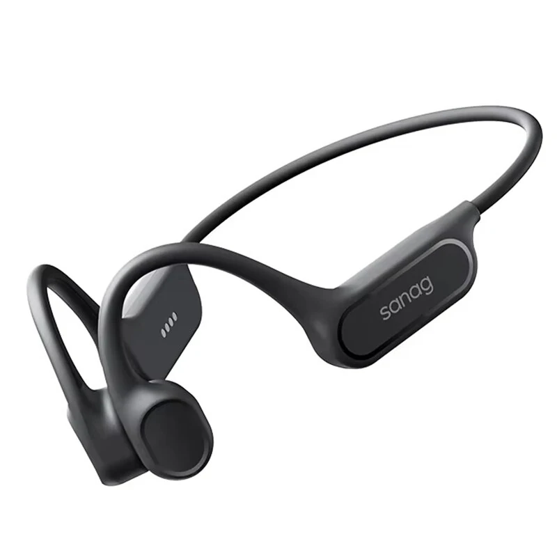 SANAG B33S Bone Conduction Earphone bluetooth V6.0 Headset IPX8 Waterproof Built-in 32G Memory Panoramic Sound HD Call Noise Cancelling Flexible Silicone Lightweight Neckband Sports Headphones — view 2