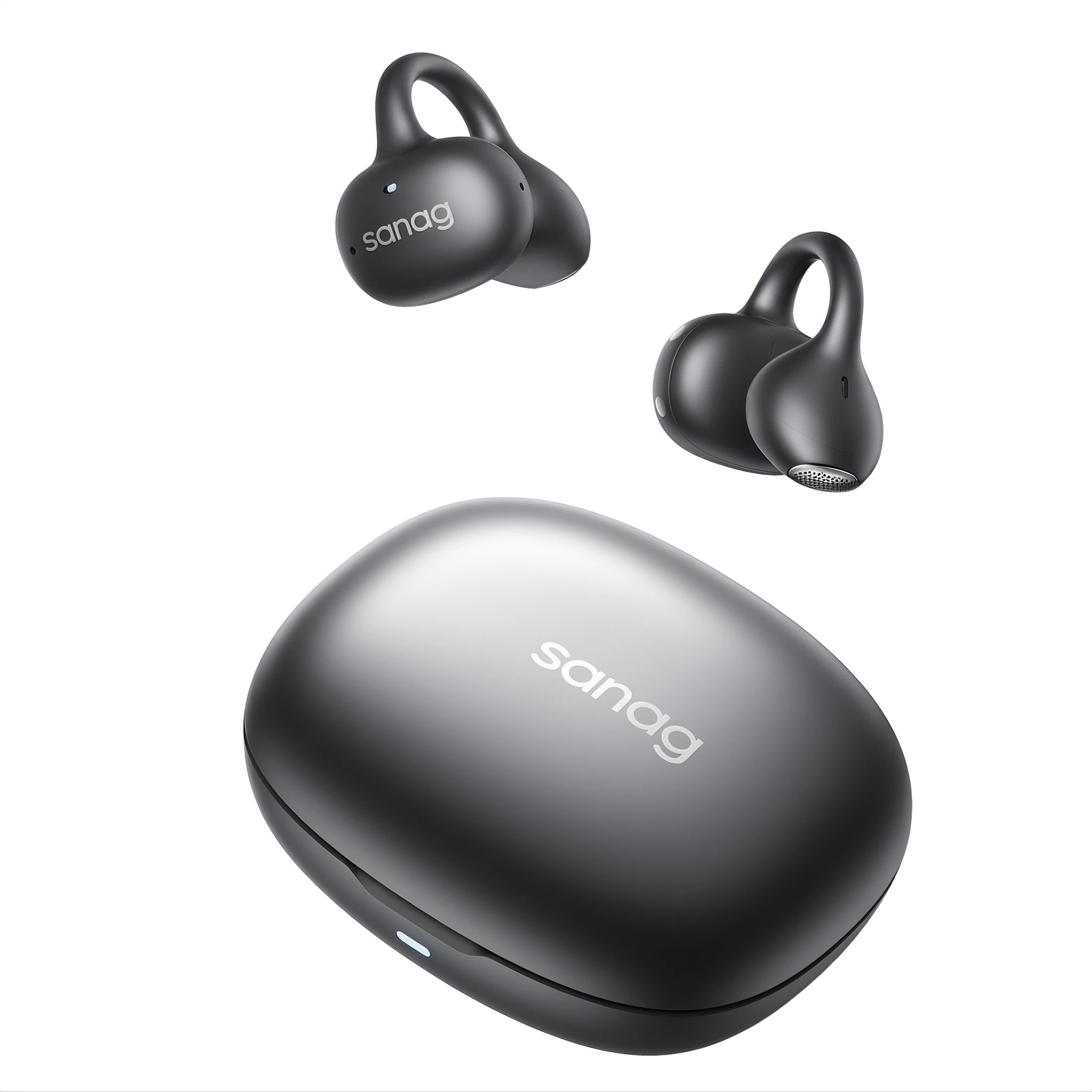 SANAG F30 OWS Earclips Headset Wireless bluetooth 6.0 Earphone 360° Spatial Audio AI Call Noise Cancelling 42H Playback AI Assistant IP55 Waterproof Touch Control Open-ear Sports Headphones — view 8