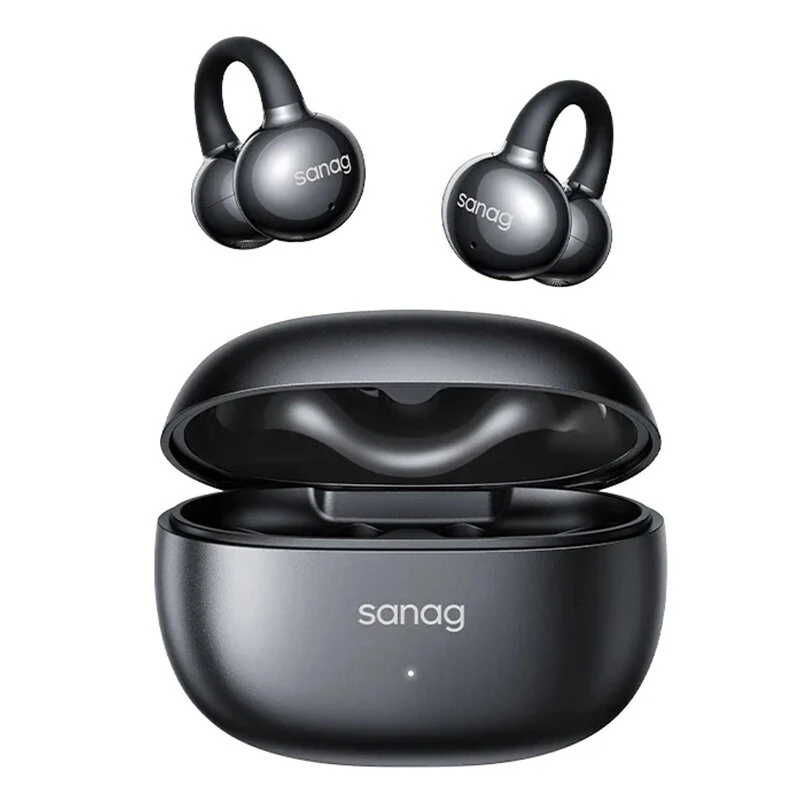 SANAG Z60S OWS Earclips Wireless bluetotooth 5.4 Earphone 12mm Composite Double Magnetic Film AI Call Noise Reduction Touch Control Open-ear Sports Headphones — view 2