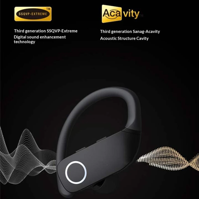 SANAG Z9 TWS Earphone bluetooth Earphone HiFi Stereo Deep Bass Dual Microphones CVC Call Noise Cancelling Power Display IPX5 Waterproof Earhooks Sports Headphones — view 3