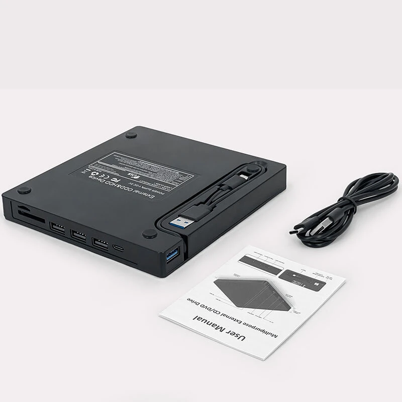 SC-003 USB Type-C External Optical Drives External DVD Burner Recorder CD Writer Reader CD Player Plug and Play Portable for PC Desktop Computer — view 6