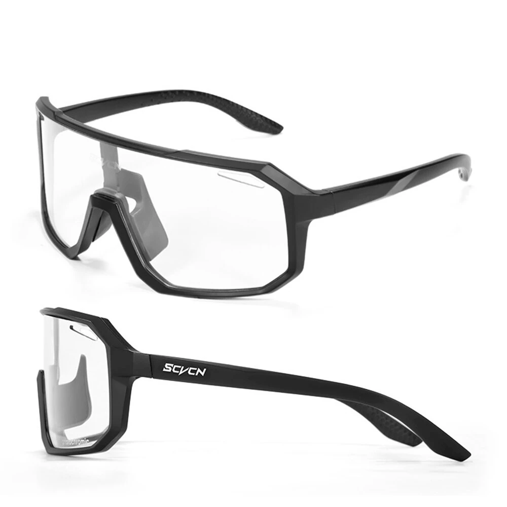 SCVCN Photochromic Cycling Glasses for Men Women UV400 Outdoor Sports Running Driving Sunglasses Road Bicycle Goggles — view 3