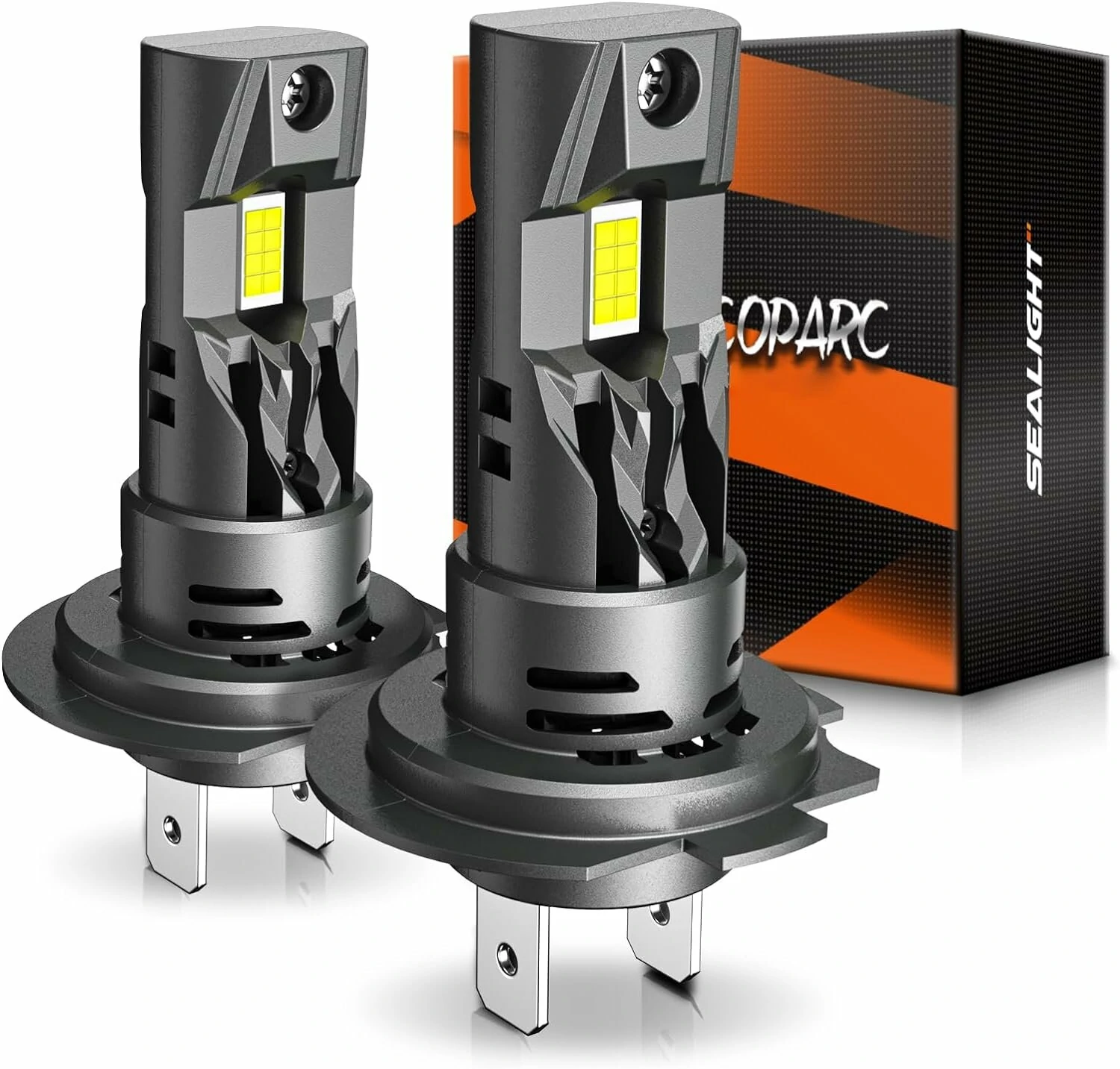 SEALIGHT S2-H7 LED Car Front Headlight 28000LM Headlamps Hi Low Beam 6500K LED Headlights — SEALIGHT