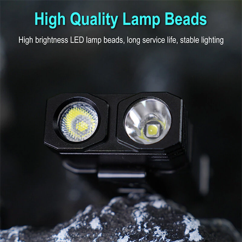 SEEKNITE EV10 1100LM EDC Keychain Flashlight Polypan-RGB Flash Color Clip-on Light Type-C Rechargeable Mini Portable Magnetic Flash Lights for Signaling Cycling Outdoor or Indoor Use — view 7