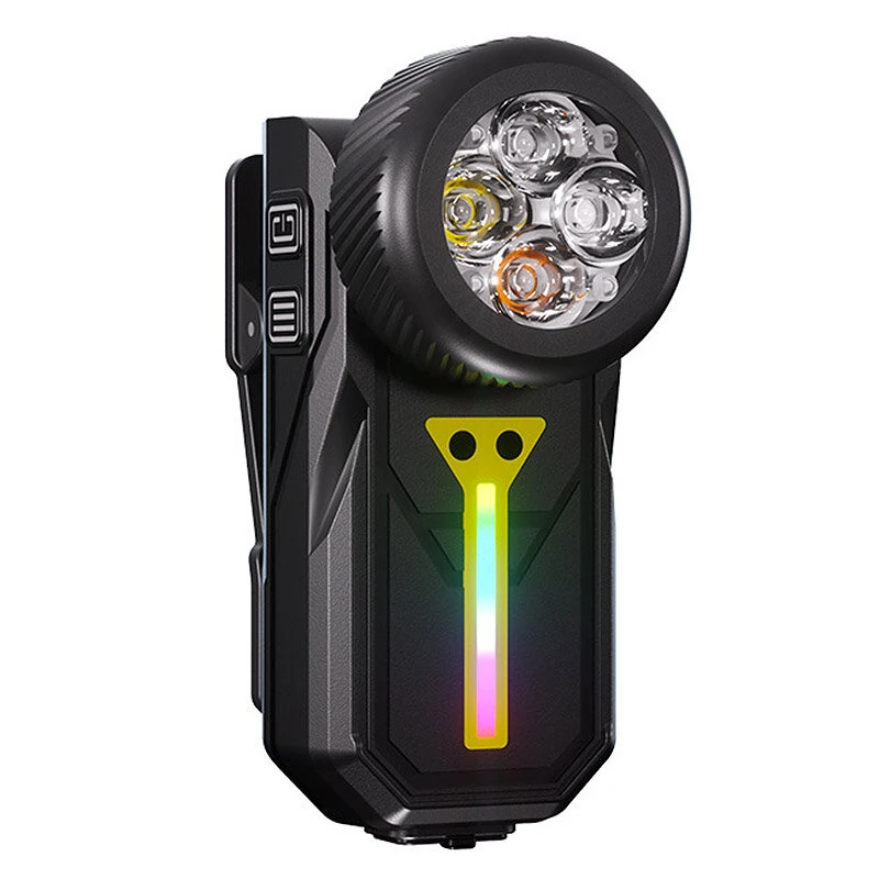SEEKNITE K370 Magnetic LED Keychain with 4 Color LED Headlamp Gesture Control 90° Rotation Waterproof Design Type-C Rechargeable Camping Flashlight — SEEKNITE
