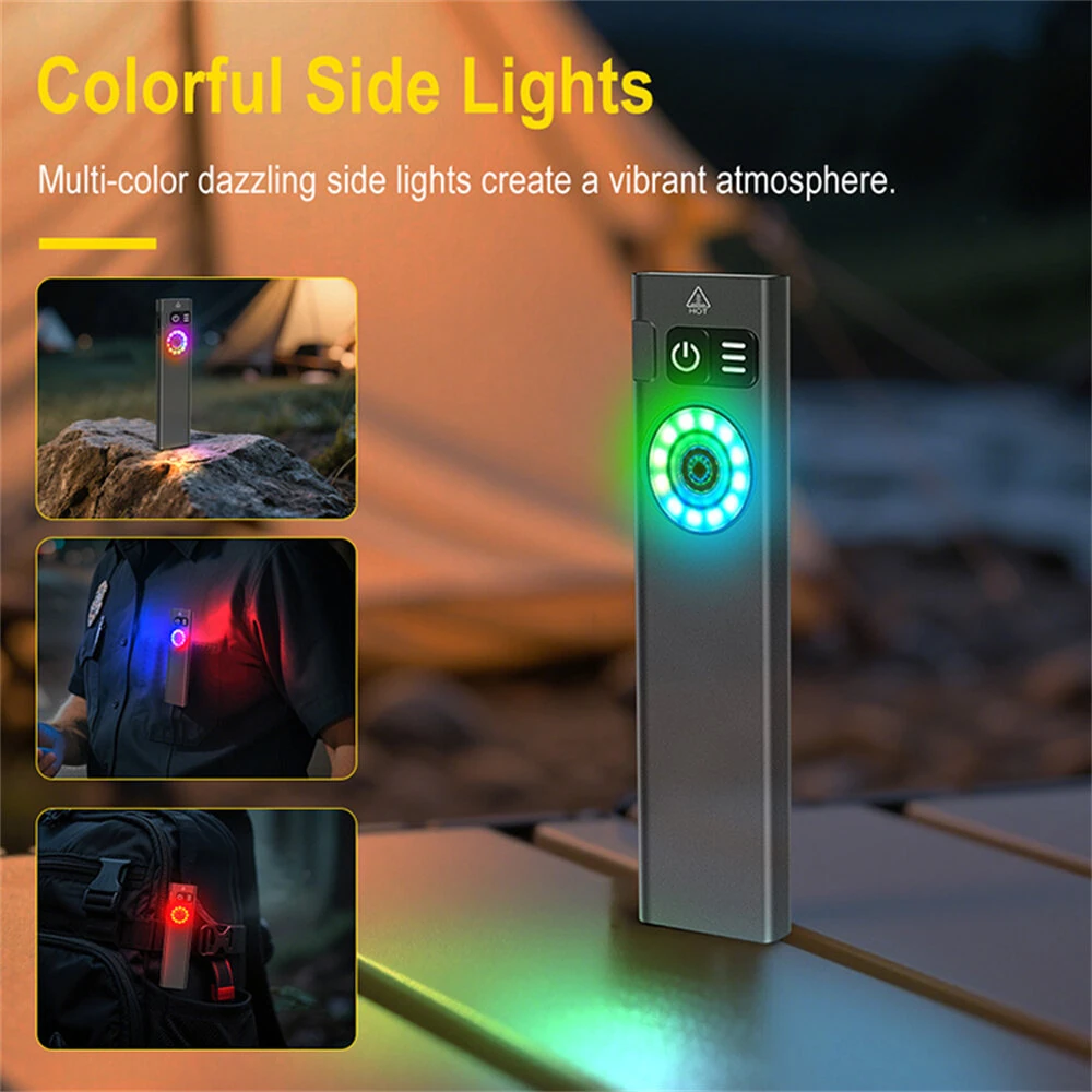 SEEKNITE U8 650LM EDC LED Flashlight Multi Modes Signal Light Moodlight Type-C Rechargeable Work Light Torch with Magnet Waterproof Camping Pocket Lantern — view 10