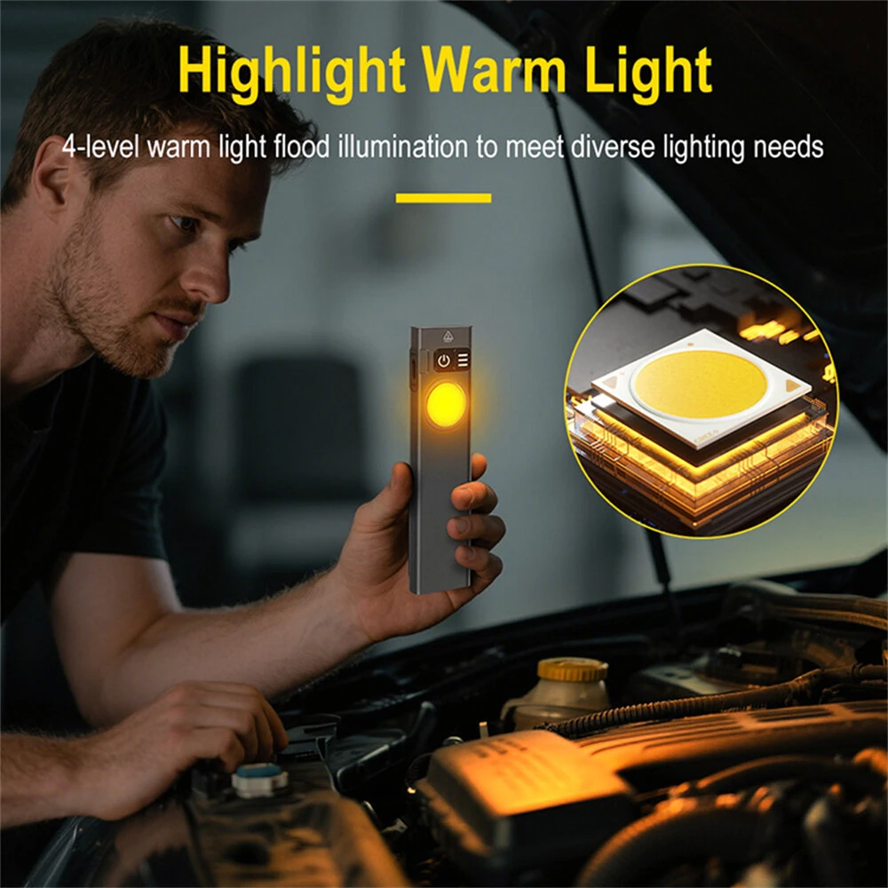 SEEKNITE U8 650LM EDC LED Flashlight Multi Modes Signal Light Moodlight Type-C Rechargeable Work Light Torch with Magnet Waterproof Camping Pocket Lantern — view 11