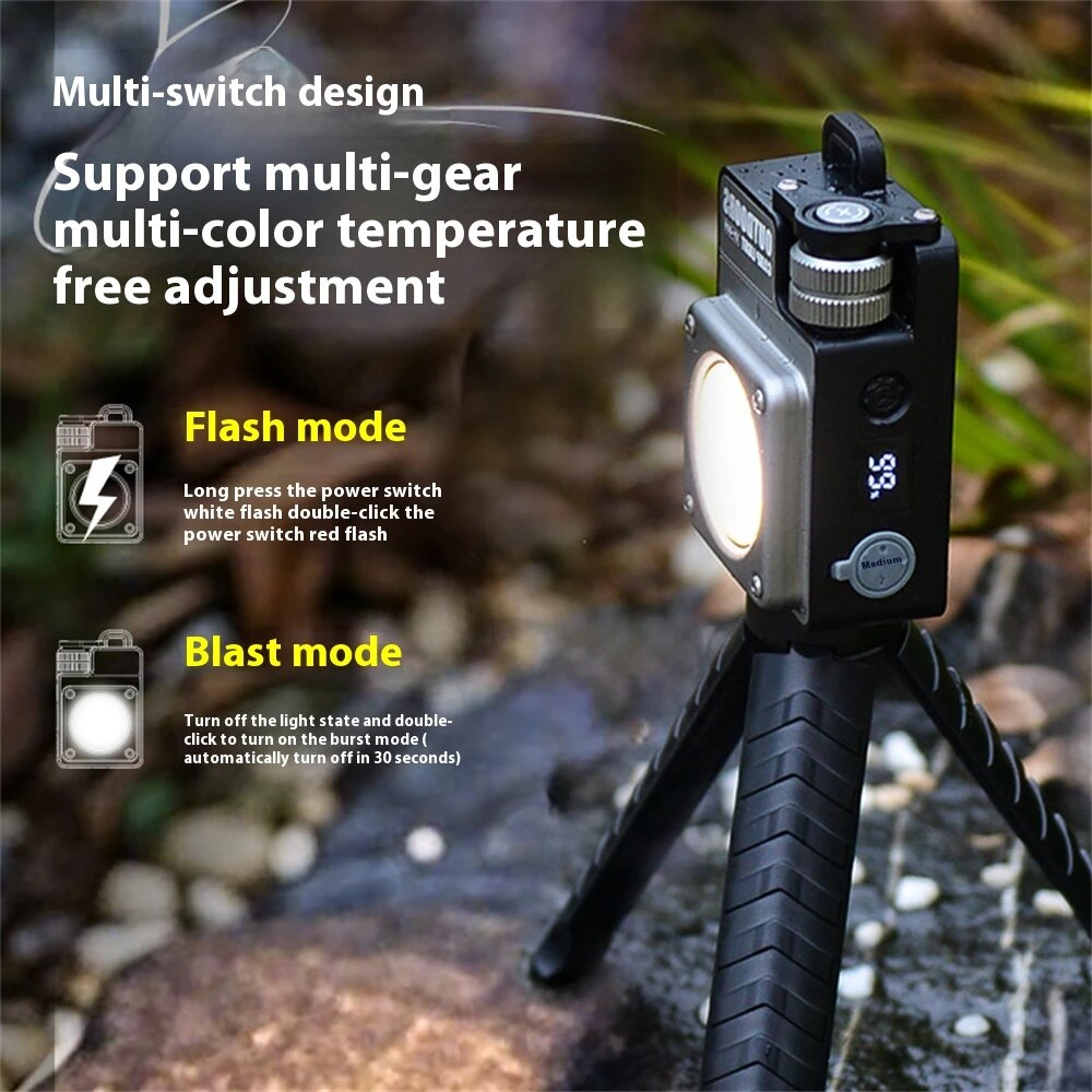 SEEKNITE USB Rechargeable LED Camping Lantern with Magnetic Base and Multi-Source COB Work/Repair Light for Outdoor Use — view 4