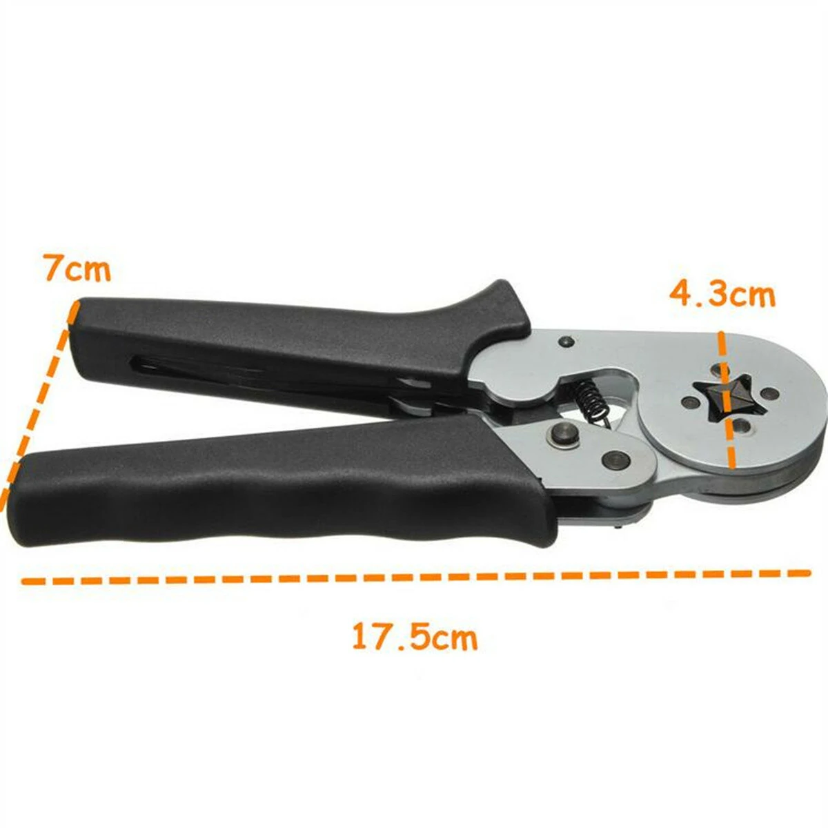 Self-Adjustable Terminal Crimping Tool with 0.08-6.0mm² Range Ergonomic Nylon Handle Uniform Pressure Crimp Ideal for Insulated and Non-insulated Wire Connections — view 11